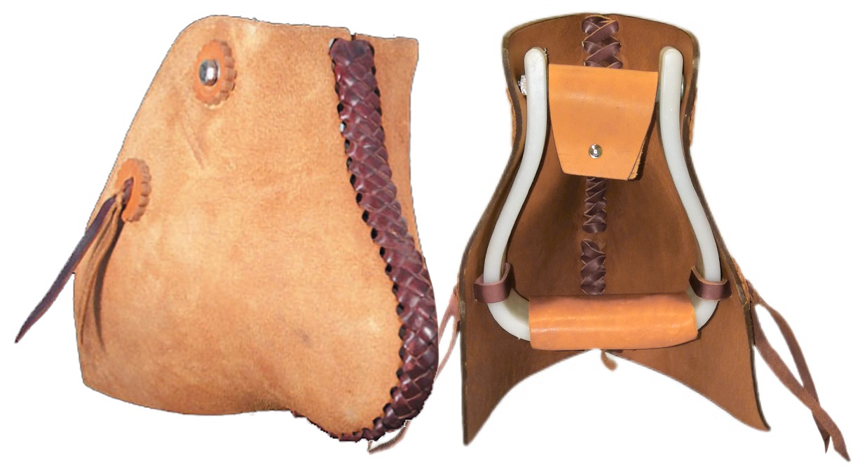 Custom Made Leather Tapaderos with Stirrups 