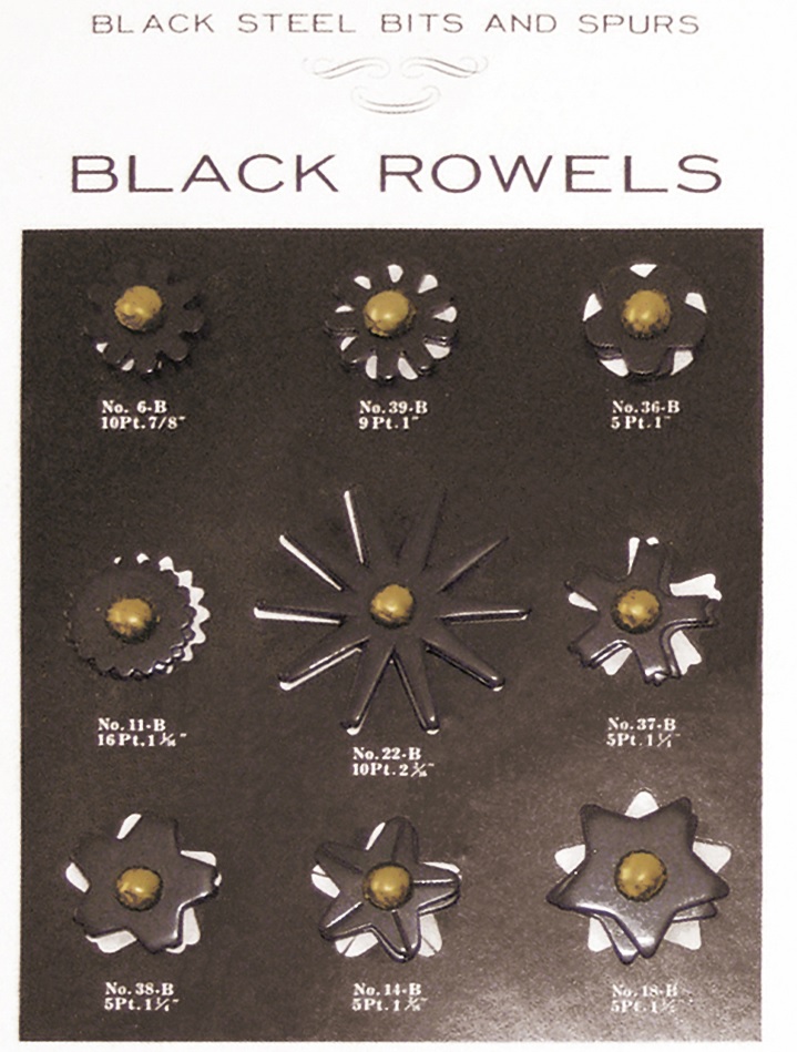 Black Steel Rowels Card